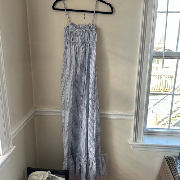 De Rococo Ruffled Poplin Maxi Dress - Picture 6 of 6